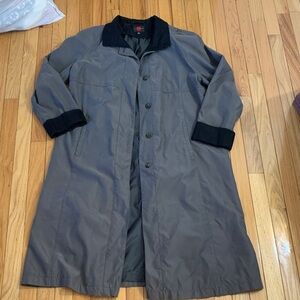 Ladies Gray Coat with Black Accents